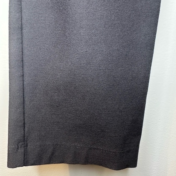 EUC Eileen Fisher Elastic Waist Straight Leg Pants Gray Stretchy Sz M L Mid Rise - Picture 3 of 8